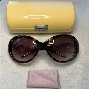 Jimmy Choo Tortoise Shell Sunglasses